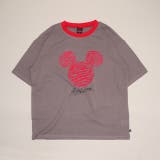 ミッキー | 親子お揃い ディズニー アニマル柄フロッキーTシャツ 1486A | BABYDOLL