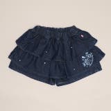 インディゴブルー | ディズニー ティアードデニムスカッツ 1487K | BABYDOLL