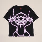 スティッチ | 親子お揃い ディズニー ネオン蓄光Tシャツ 1488K | BABYDOLL
