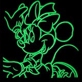 親子お揃い ディズニー ネオン蓄光Tシャツ 1488A | BABYDOLL | 詳細画像10 