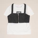グレー | デニムビスチェ付Tシャツ 1527K （ボトムス別売） | BABYDOLL