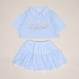 ライトブルー | ポロ×チュールスカートセットアップ 1529K | BABYDOLL