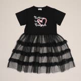 ブラック | シアーティアード切替ワンピース 1540K | BABYDOLL