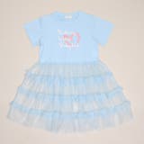 ソフトブルー | シアーティアード切替ワンピース 1540K | BABYDOLL