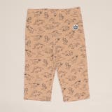 恐竜ベージュ | ウルトラストレッチ6分丈パンツ 総柄 1553K | BABYDOLL