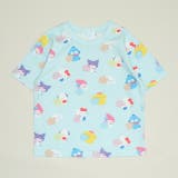 ソフトブルー | サンリオ パステル総柄Tシャツ 1557K | BABYDOLL