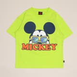 ミッキー/イエローグリーン | 親子お揃い ディズニー リゾート柄レンチキュラーTシャツ 1587K | BABYDOLL