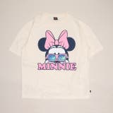 ミニー/ホワイト | 親子お揃い ディズニー リゾート柄レンチキュラーTシャツ 1587A | BABYDOLL