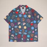 カカオブラック | 親子お揃い ディズニー リゾート総柄シャツ 1600A （ボトムス別売） | BABYDOLL