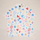 オフホワイト | 親子お揃い ディズニー リゾート総柄シャツ 1600A （ボトムス別売） | BABYDOLL