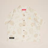 オフホワイト | 親子お揃い リゾート総柄半袖シャツ 1609K | BABYDOLL