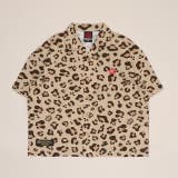 ベージュ | 親子お揃い リゾート総柄半袖シャツ 1609K | BABYDOLL