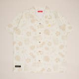 オフホワイト | 親子お揃い リゾート総柄半袖シャツ 1609A | BABYDOLL