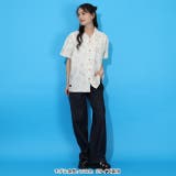 親子お揃い リゾート総柄半袖シャツ 1609A | BABYDOLL | 詳細画像2 