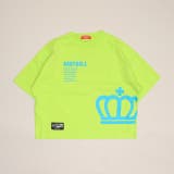 イエローグリーン | 親子お揃い ネオンバックロゴTシャツ 1619K | BABYDOLL