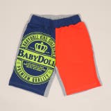 ネイビー×オレンジ | マルチカラースウェットハーフパンツ 1633K | BABYDOLL
