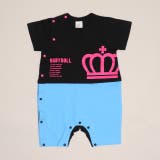 ブラック | ネオンバックロゴロンパース 1642B | BABYDOLL