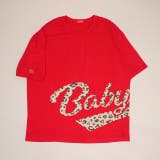 レッド | 親子お揃い ビッグチアロゴTシャツ 1780A | BABYDOLL