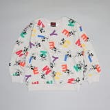 ミッキー | 親子お揃い ディズニー カラフル総柄トレーナー 0906K | BABYDOLL