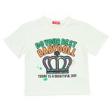 ホワイト | デニム貼付 Tシャツ 6754K | BABYDOLL