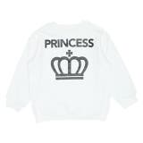ホワイト/PRINCESS(王女様) | 親子お揃い つながるファミリートレーナー 7630K 冬物 | BABYDOLL