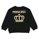 ブラック/PRINCESS(王女様) | 親子お揃い つながるファミリートレーナー 7630K 冬物 | BABYDOLL