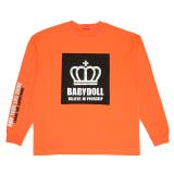 オレンジ | 親子お揃い エンボス箔 ロングTシャツ 9212K | BABYDOLL