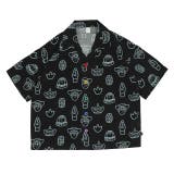 ブラック | 親子お揃い ディズニー トイ・ストーリー 総柄半袖シャツ 0399K | BABYDOLL