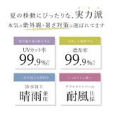 ブラックコーティング 晴雨兼用 50cm テキスタイル 長傘 | BACKYARD FAMILY | 詳細画像5 