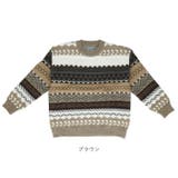 秋 冬 ノルディック柄 ニット gtops4920 | BACKYARD FAMILY | 詳細画像12