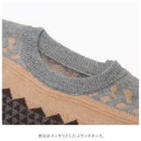 秋 冬 ノルディック柄 ニット gtops4920 | BACKYARD FAMILY | 詳細画像6