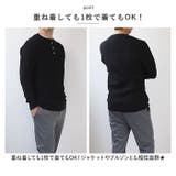 JEMORGAN ビッグワッフル長袖ヘンリーネック | BACKYARD FAMILY | 詳細画像3