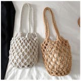 編みバッグ カゴバッグ 巾着付き かわいい lbebag194 | BACKYARD FAMILY | 詳細画像7