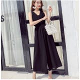 オールインワン ワイドパンツ Vネック おしゃれ xkwoi23 | BACKYARD FAMILY | 詳細画像4 