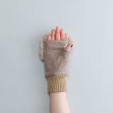 WOMEN フェイクファー付きフィンガーレスグローブ | BACKYARD FAMILY | 詳細画像4 