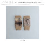 WOMEN タータンチェックフィンガーレスグローブ | BACKYARD FAMILY | 詳細画像5 