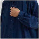 表面しわ感素材長袖ルーズフィットシャツブラウス | BACKYARD FAMILY | 詳細画像9 