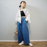 Njeans エヌジーンズ 81015 ストレッチデニム ワイドパンツ | BACKYARD FAMILY | 詳細画像5 