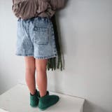 Njeans81016 ケミカルデニム 編み上げスカート風ショートパンツ | BACKYARD FAMILY | 詳細画像7 