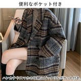 コート ダブルボタン グレンチェック mmpscoat1115f | BACKYARD FAMILY | 詳細画像8 