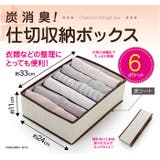 炭消臭 仕切収納ケース 6ポケット | BACKYARD FAMILY | 詳細画像9