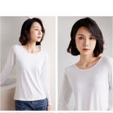 長袖Tシャツ インナー クルーネック レディース ylm3195 | BACKYARD FAMILY | 詳細画像7