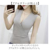 Vネックトップス ノースリーブ mmvtn25e | BACKYARD FAMILY | 詳細画像9