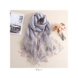 ストール 花柄刺繍 大判 mmsl227k | BACKYARD FAMILY | 詳細画像14 