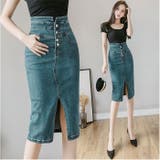 タイトスカート ストレッチデニム ひざ下丈 mmdts321d | BACKYARD FAMILY | 詳細画像9