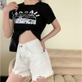 ショートパンツ デニム ハイウエスト レディース | BACKYARD FAMILY | 詳細画像4 