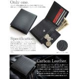 BEAMZSQUARE カーボンレザー×グレインレザー折財布 | BACKYARD FAMILY | 詳細画像3