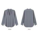 Vネックブラウス トップス オフイス mmvblouse23h | BACKYARD FAMILY | 詳細画像13