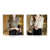 Vネックブラウス トップス オフイス mmvblouse23h | BACKYARD FAMILY | 詳細画像19