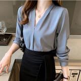 Vネックブラウス トップス オフイス mmvblouse23h | BACKYARD FAMILY | 詳細画像5